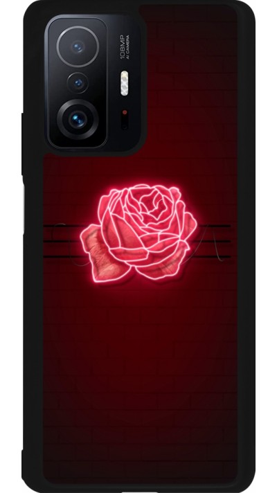 Xiaomi 11T Case Hülle - Silikon schwarz Spring 23 neon rose