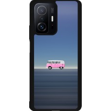 Xiaomi 11T Case Hülle - Silikon schwarz Spring 23 pink bus