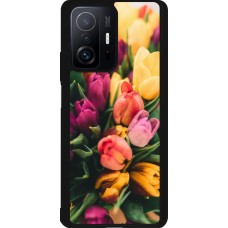 Xiaomi 11T Case Hülle - Silikon schwarz Bouquet of tulips 2026