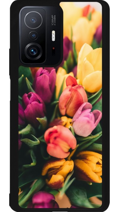 Xiaomi 11T Case Hülle - Silikon schwarz Bouquet of tulips 2026