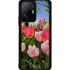 Xiaomi 11T Case Hülle - Silikon schwarz Tulips 2026