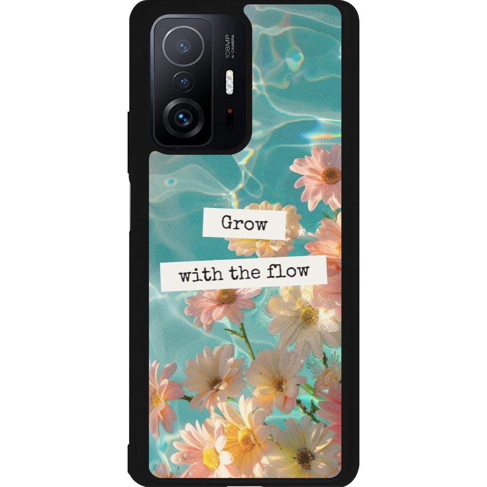 Xiaomi 11T Case Hülle - Silikon schwarz Summer 2025 Grow with the flow