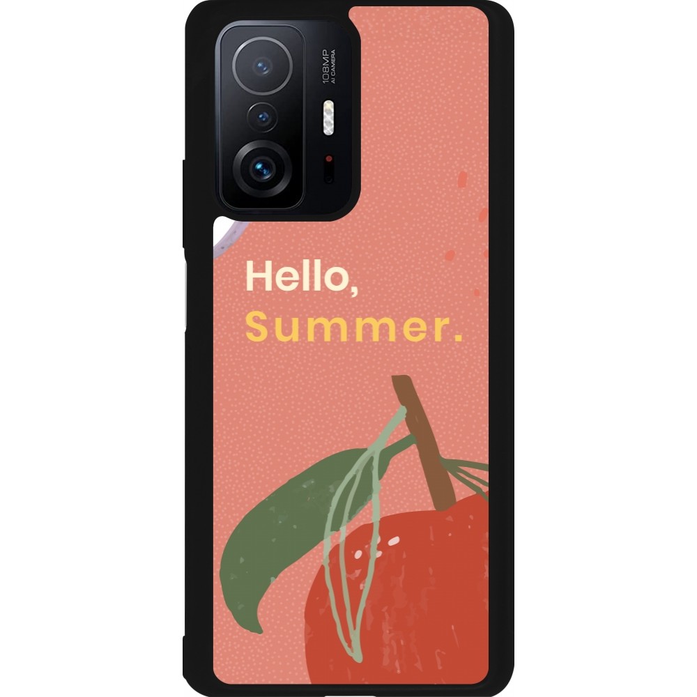 Xiaomi 11T Case Hülle - Silikon schwarz Summer 2025 Hello summer