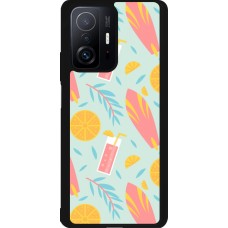 Xiaomi 11T Case Hülle - Silikon schwarz Summer 2025 Pattern citron