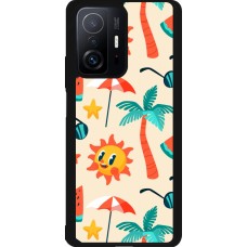 Xiaomi 11T Case Hülle - Silikon schwarz Summer 2025 Pattern soleil