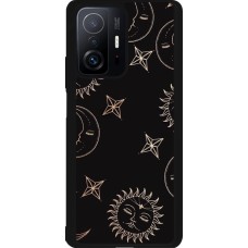 Xiaomi 11T Case Hülle - Silikon schwarz Suns and Moons
