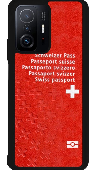 Xiaomi 11T Case Hülle - Silikon schwarz Swiss Passport