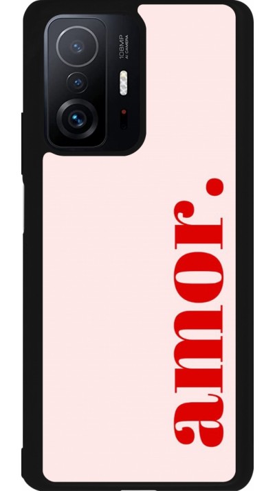 Xiaomi 11T Case Hülle - Silikon schwarz Valentine 2024 amor