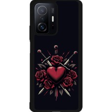 Xiaomi 11T Case Hülle - Silikon schwarz Valentine 2024 gothic love