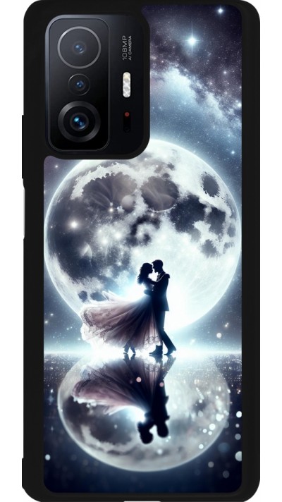 Xiaomi 11T Case Hülle - Silikon schwarz Valentin 2024 Liebe unter dem Mond