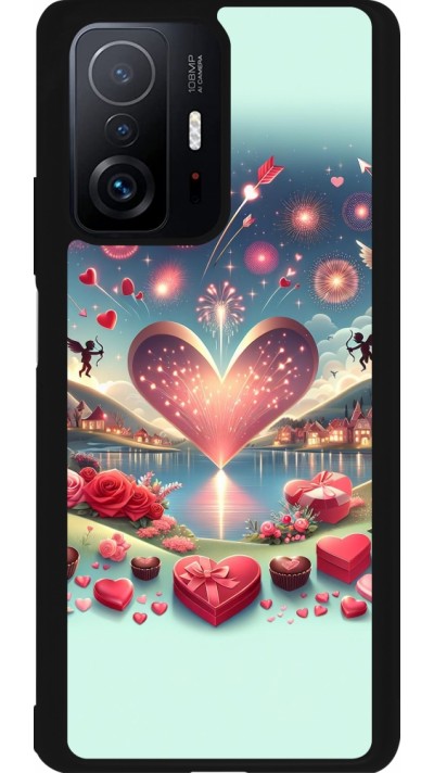 Xiaomi 11T Case Hülle - Silikon schwarz Valentin 2025 Schick