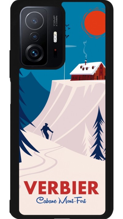 Xiaomi 11T Case Hülle - Silikon schwarz Verbier Cabane Mont-Fort