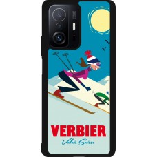 Xiaomi 11T Case Hülle - Silikon schwarz Verbier Ski Downhill