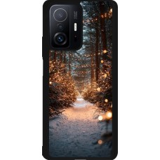 Xiaomi 11T Case Hülle - Silikon schwarz Winter 25 Winter snowy road