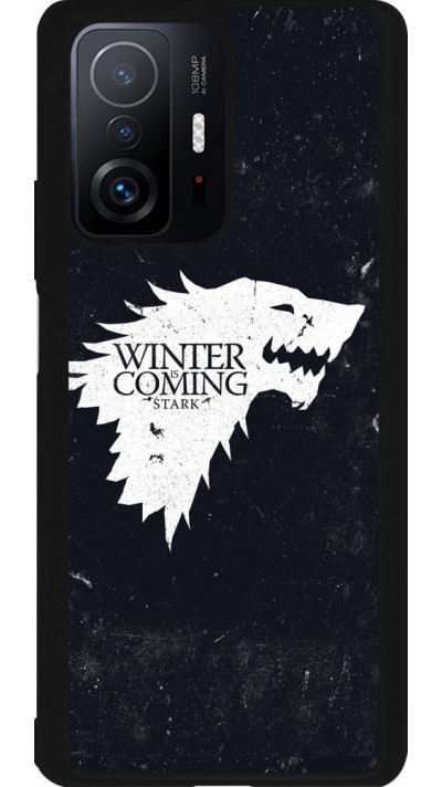 Xiaomi 11T Case Hülle - Silikon schwarz Winter is coming Stark