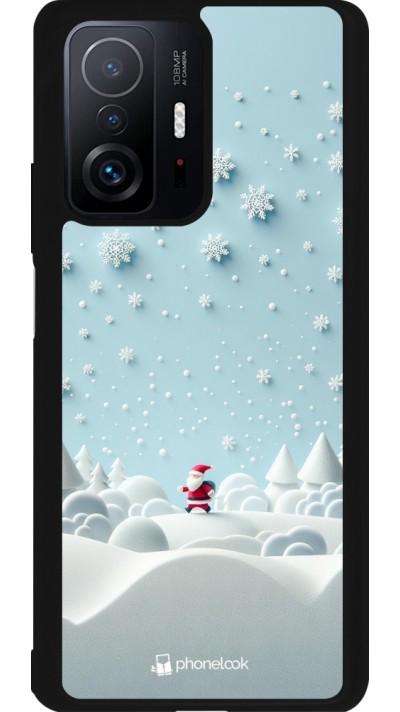 Xiaomi 11T Case Hülle - Silikon schwarz Weihnachten 2023 Kleiner Vater Schneeflocke