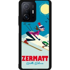 Xiaomi 11T Case Hülle - Silikon schwarz Zermatt Ski Downhill