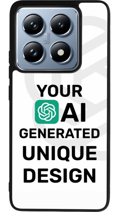 Coque Xiaomi 14T Pro - Silicone rigide noir Unique au monde générée par intelligence artificielle (AI) avec vos idées