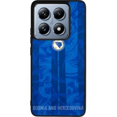 Coque Xiaomi 14T Pro - Silicone rigide noir Maillot de football Bosnie-Herzégovine 2026 personnalisable
