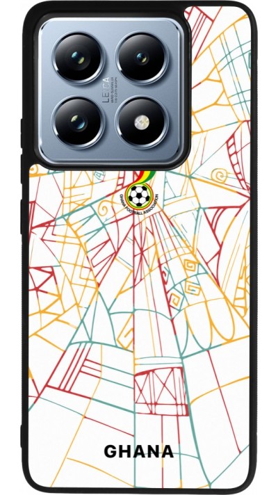 Xiaomi 14T Pro Case Hülle - Silikon schwarz Ghana 2026 personalisierbares Fussballtrikot