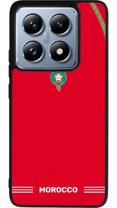 Xiaomi 14T Pro Case Hülle - Silikon schwarz Marokko 2026 personalisierbares Fussballtrikot