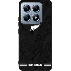 Coque Xiaomi 14T Pro - Silicone rigide noir Maillot de football Nouvelle-Zélande 2026 personnalisable
