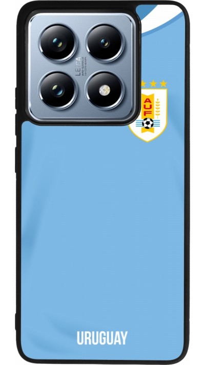 Xiaomi 14T Pro Case Hülle - Silikon schwarz Uruguay 2022 personalisierbares Fussballtrikot