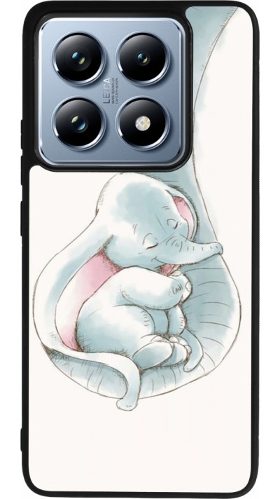 Coque Xiaomi 14T Pro - Silicone rigide noir Mom 1903