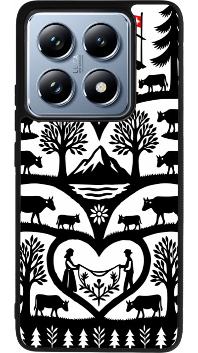 Coque Xiaomi 14T Pro - Silicone rigide noir Poya Suisse 2