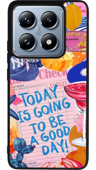 Coque Xiaomi 14T Pro - Silicone rigide noir Preppy Today is Going to be a good day