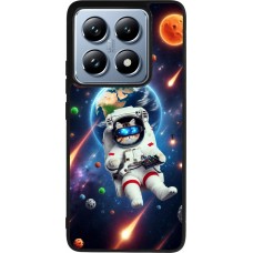 Xiaomi 14T Pro Case Hülle - Silikon schwarz VR SpaceCat Odyssee
