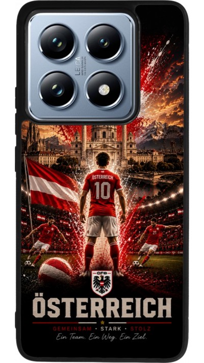 Xiaomi 14T Pro Case Hülle - Silikon schwarz Fussball Österreich splash 2026