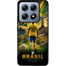 Xiaomi 14T Pro Case Hülle - Silikon schwarz Fussball Brasilien splash 2026