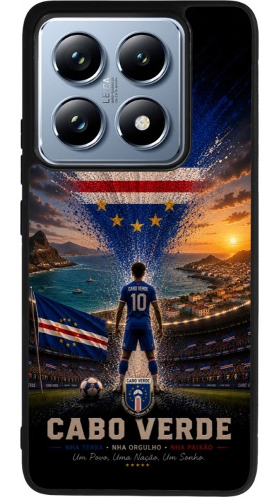 Xiaomi 14T Pro Case Hülle - Silikon schwarz Fussball Kap Verde splash 2026