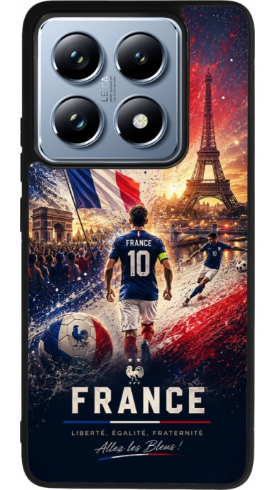 Xiaomi 14T Pro Case Hülle - Silikon schwarz Fussball Frankreich splash 2026