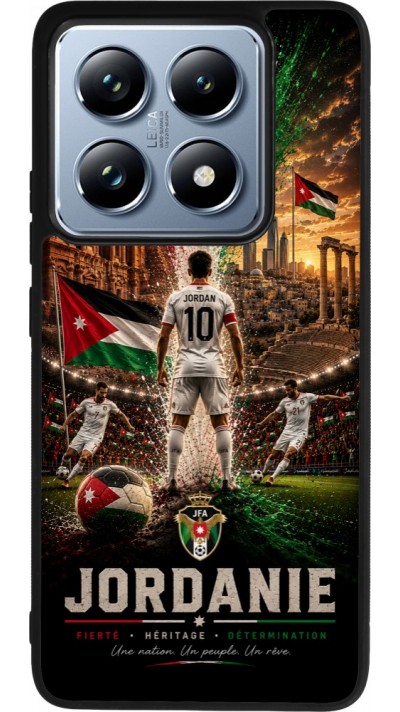 Xiaomi 14T Pro Case Hülle - Silikon schwarz Fussball Jordanien splash 2026