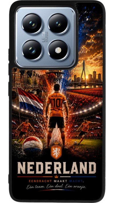 Xiaomi 14T Pro Case Hülle - Silikon schwarz Fussball Niederlande splash 2026
