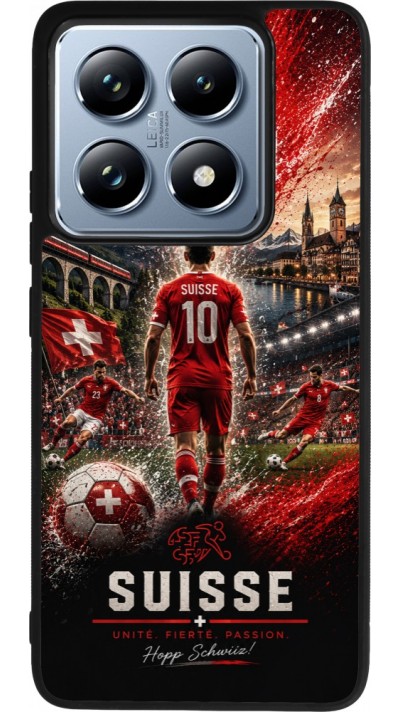 Xiaomi 14T Pro Case Hülle - Silikon schwarz Fussball Suisse splash 2026