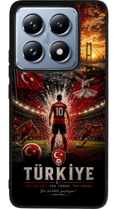Xiaomi 14T Pro Case Hülle - Silikon schwarz Fussball Türkei splash 2026