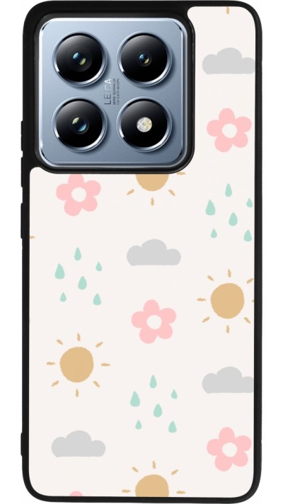 Coque Xiaomi 14T Pro - Silicone rigide noir Spring 23 weather