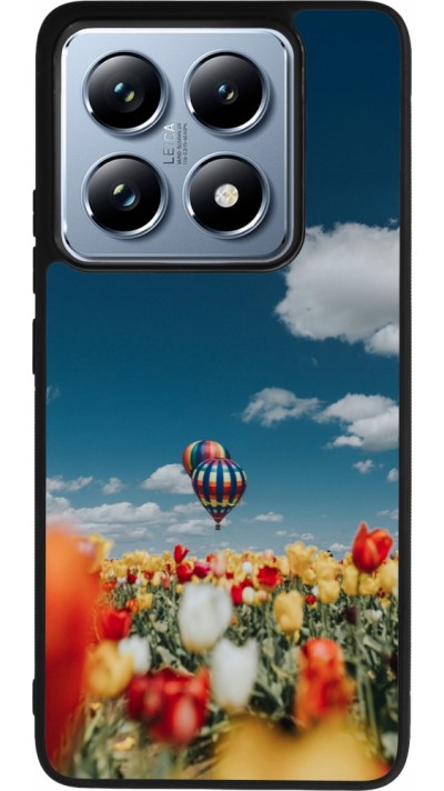 Coque Xiaomi 14T Pro - Silicone rigide noir Hot air balloon Spring 2026
