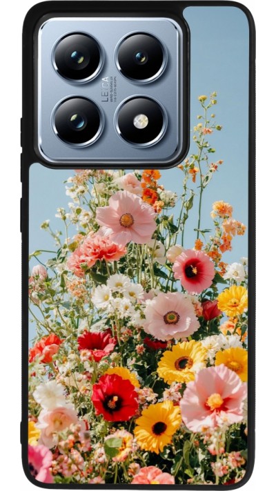Coque Xiaomi 14T Pro - Silicone rigide noir Spring flowers Spring 2026