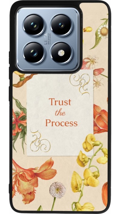 Coque Xiaomi 14T Pro - Silicone rigide noir Trust the process Spring 2026
