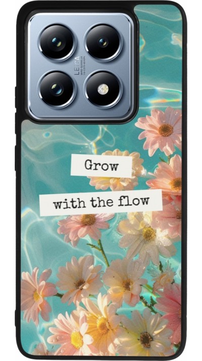 Coque Xiaomi 14T Pro - Silicone rigide noir Summer 2025 Grow with the flow