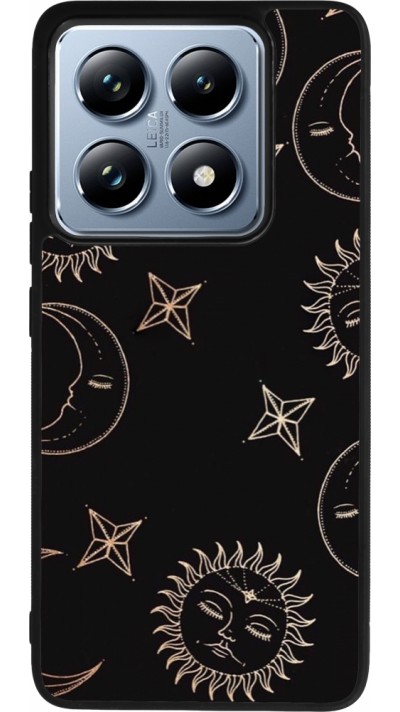 Coque Xiaomi 14T Pro - Silicone rigide noir Suns and Moons