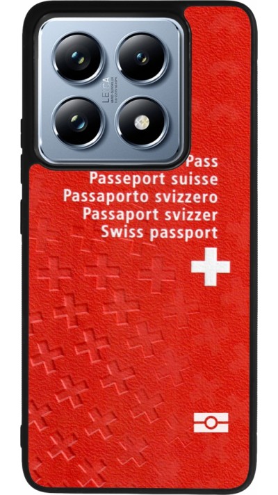Coque Xiaomi 14T Pro - Silicone rigide noir Swiss Passport