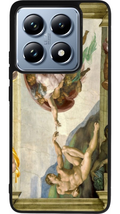 Coque Xiaomi 14T Pro - Silicone rigide noir Tableau art - La Création d’Adam - Michel-Ange