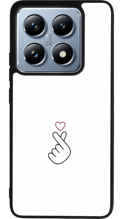 Coque Xiaomi 14T Pro - Silicone rigide noir Valentine 2024 heat by Millennials