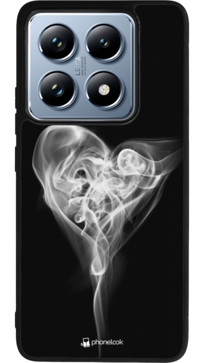 Coque Xiaomi 14T Pro - Silicone rigide noir Valentine 2022 Black Smoke