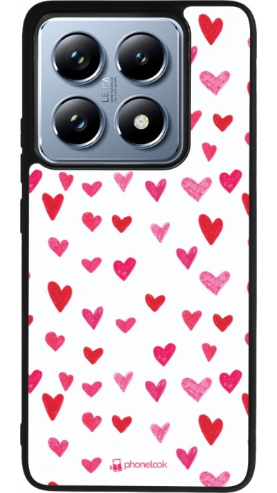 Coque Xiaomi 14T Pro - Silicone rigide noir Valentine 2022 Many pink hearts
